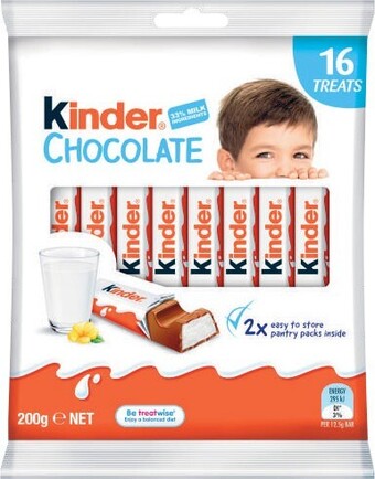 Coles Kinder sharepack 16 pack 200g offer