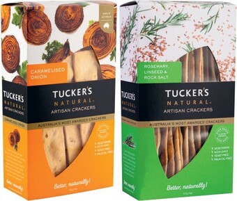 Coles Tuckers artisan crackers 100g offer