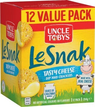 Coles Uncle tobys le snak value pack 264g offer