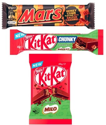 Coles Mars or nestlé medium bars 35g-56g offer