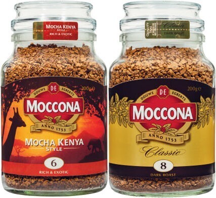 Coles Moccona instant coffee 200g offer