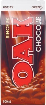 Coles Oak flavoured milk 600ml offer