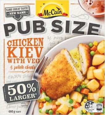 Coles Mccain pub size meals 450g-500g offer