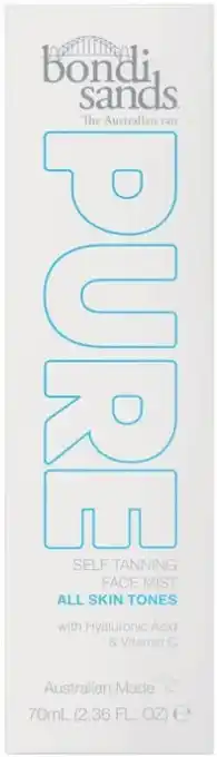 Coles Bondi sands pure self tanning face mist 70ml offer