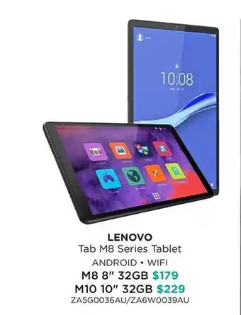 Bing Lee Lenovo tab m8 series tablet android wifi offer