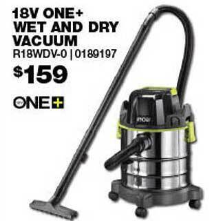 18v one+ wet and dry vacuum