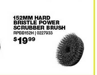 152mm hard bristle power scrubber brush