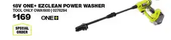 18v one+ ezclean power washer