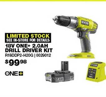 18v one+ 2.0ah drill driver kit