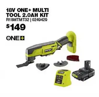 Bunnings 18v one+ multi tool 2.0ah kit offer