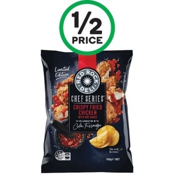 Woolworths Red rock deli shared bags or red rock deli chef series 150-165g offer