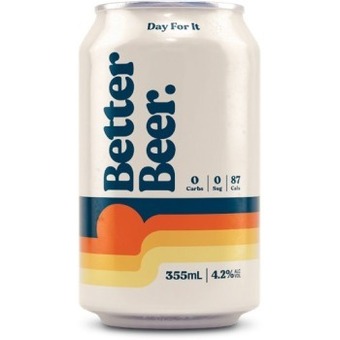 Woolworths Better beer zero carb lager cans 24x355ml offer