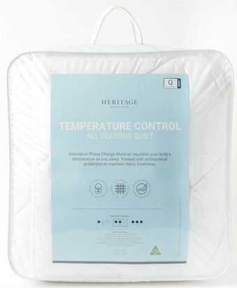 Myer Heritage temperature control quilt offer