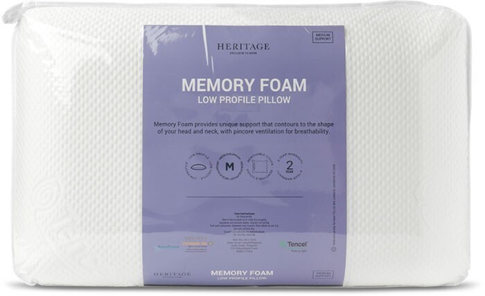 Myer Heritage memory foam pillow offer