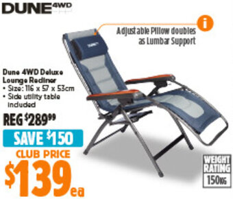 Anaconda Dune 4WD Deluxe Lounge Rediner offer