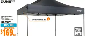 Anaconda Dune 4WD Deluxe 3x 3m Gazebo offer