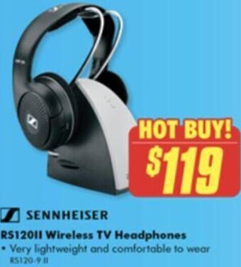 Sennheiser RS120II Wireless TV Headphones