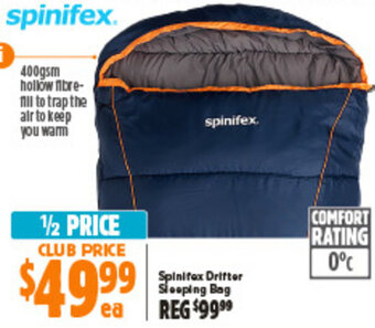 Anaconda Spinifex Drifter Sleeping Bag offer