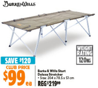 Anaconda Burke & Wills Sturt Deluxe Stretcher offer