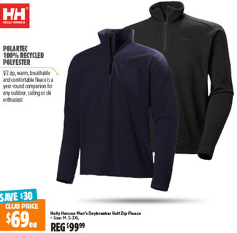 Anaconda Helly Hansen Men's Daybreaker Half Zip Fleece offer