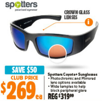 Anaconda Spotters Coyote+ Sunglasses offer