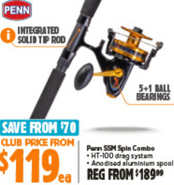 Anaconda Penn SSM Spin Combo offer