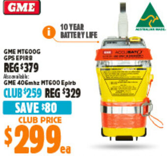 Anaconda GME MT600G GPS EPIRB offer