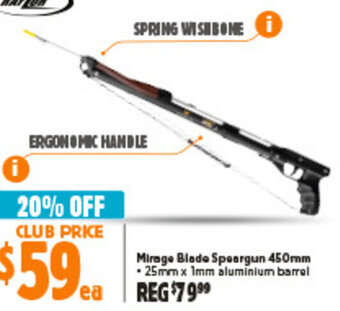 Anaconda Mirage Blade Speargun 450mm offer