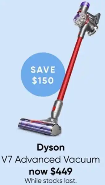 Myer Dyson V7 Advanced Vacuum offer