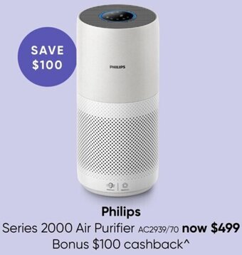 Myer Philips Series 2000 Air Purifier offer