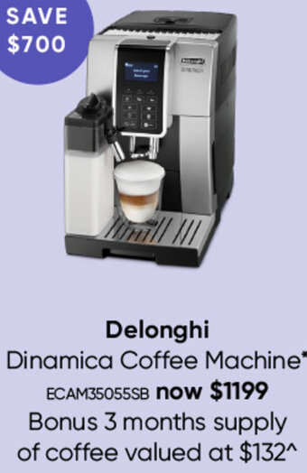 Delonghi Dinamica Coffee Machine