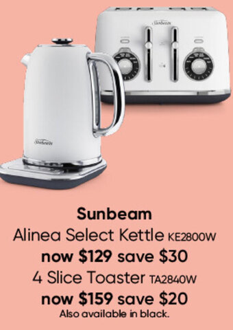 Myer Sunbeam Alinea Select Kettle offer
