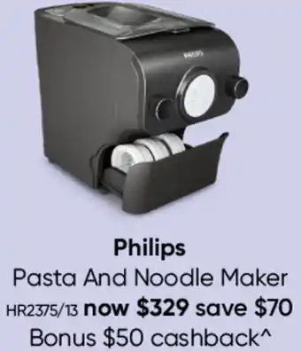 Myer Philips Pasta And Noodle Maker offer
