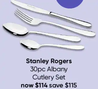Stanley Rogers 30pc Albany Cutlery Set