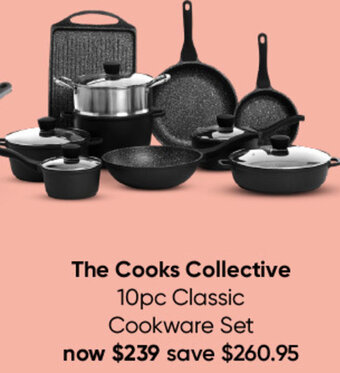 The Cooks Collective 10pc Classic Cookware Set