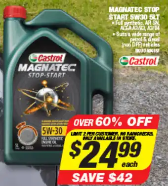 Autobarn Magnatec Stop Start 5W30 5LT offer