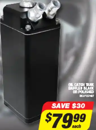 Autobarn Oil Catch Tank Baffled Black Or Polished offer