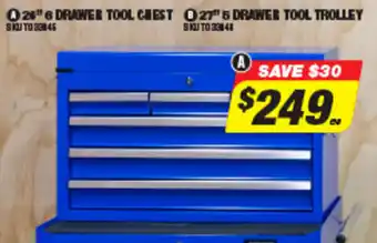 Autobarn 26" Drawer Tool Chest offer
