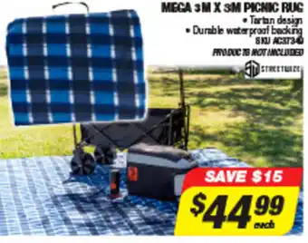 Mega 3m x 3m Picnic Rug