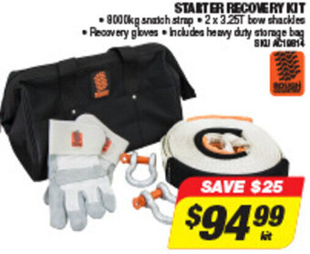 Autobarn Starter Recovery Kit offer