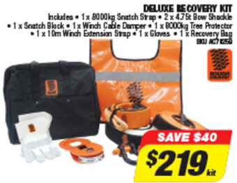 Autobarn Deluxe Recovery Kit offer