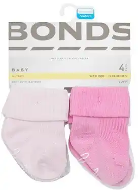 BIG W Bonds 4-Pack Bamboo Cuff Socks offer