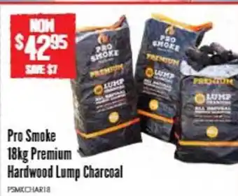 Barbeques Galore Pro smoke 18kg premium hardwood lump charcoal offer