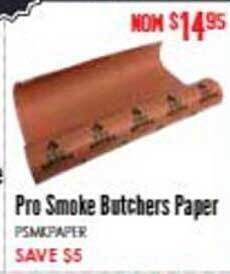 Barbeques Galore Pro smoke butchers paper offer