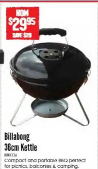 Barbeques Galore Billabong 36cm kettle offer
