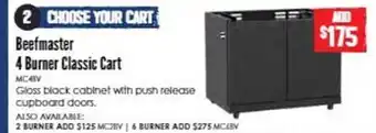 Beefmaster 4 burner classic cart