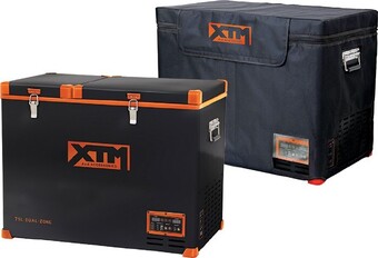 BCF Xtm 75bt 75l fridge freezer & cover pack offer