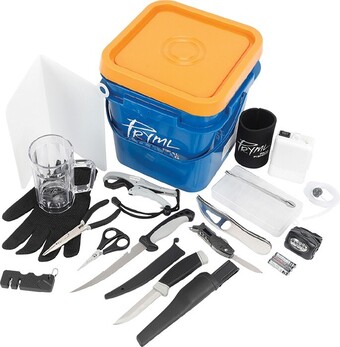 Pryml essential 17 piece fishing tool bucket