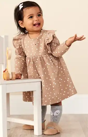 BIG W Dymples French Terry Frill Dress offer