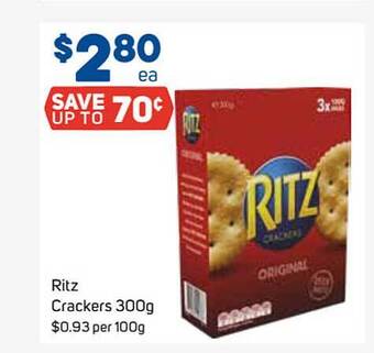 Foodland Ritz crackers offer